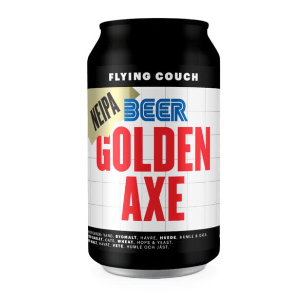 Golden Axe er en hazy New England IPA fra Flying Couch hos Beerlivery