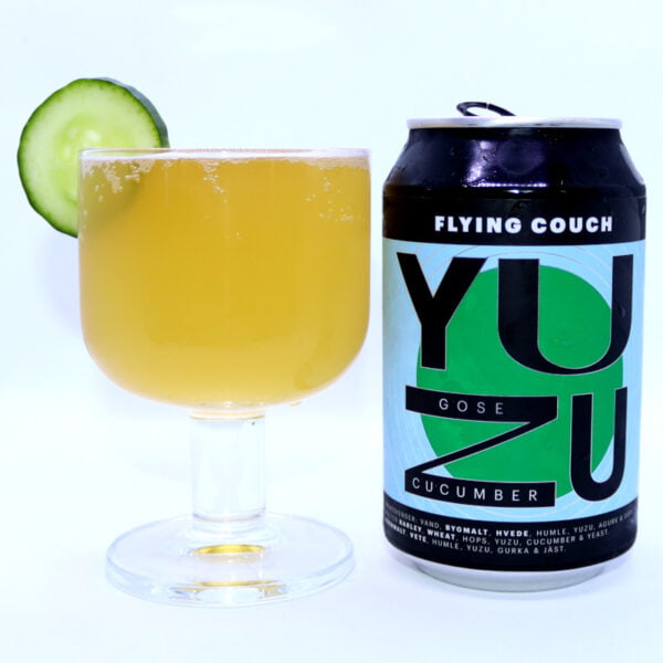 Yuzu Cucumber er en Gose med agurk fra Flying Couch hos Beerlivery